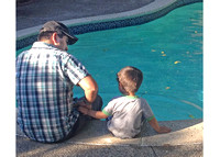 Father and Son, Pool Side